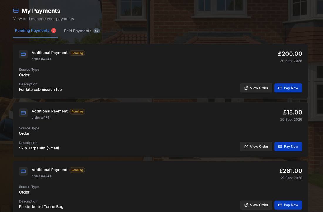 All payments in one place